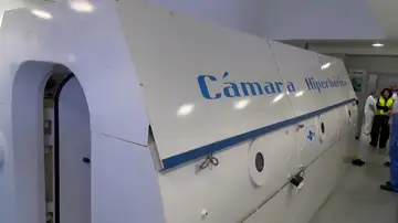 Cámara hiperbárica de un hospital de Canarias Cámara hiperbárica de un hospital de Canarias