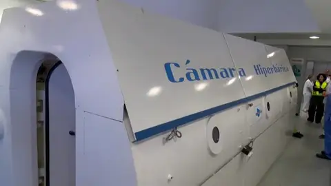 Cámara hiperbárica de un hospital de Canarias Cámara hiperbárica de un hospital de Canarias