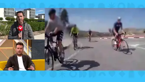 Arrolla a 4 ciclistas. Arrolla a 4 ciclistas.