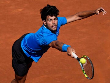 Alcaraz en el duelo ante Virtanen en el God&oacute; 