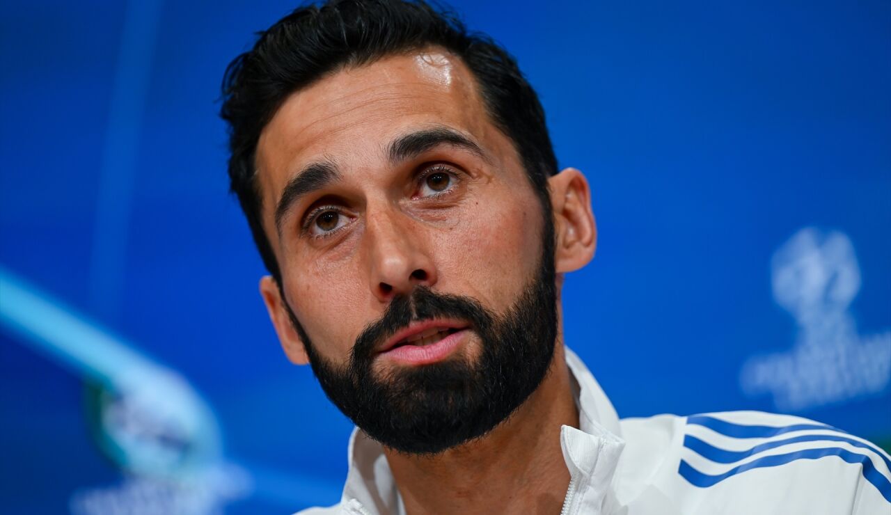 Arbeloa, en rueda de prensa antes del partido ante el Bayern