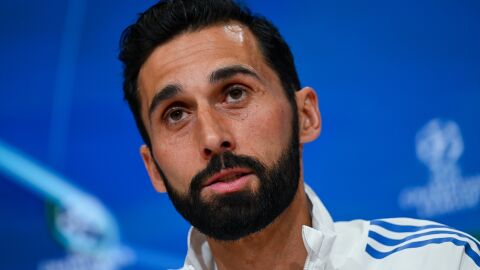 Arbeloa, en rueda de prensa antes del partido ante el Bayern