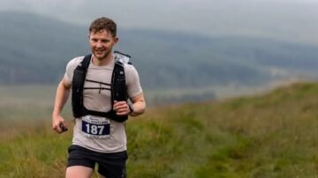 El ultrafondista David Parrish durante una carrera