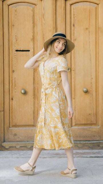 Alpargatas con cuña y vestido