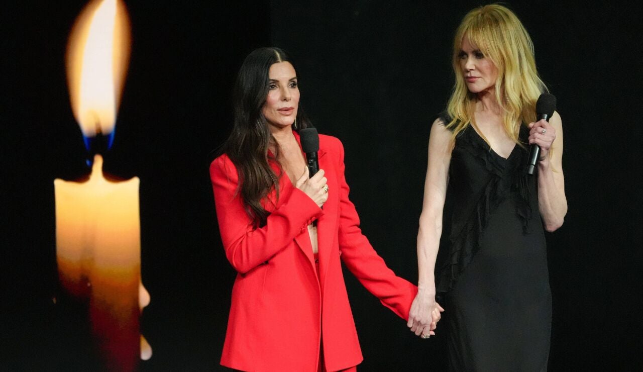 Sandra Bullock y Nicole Kidman en la CinemaCon presentando Pr&aacute;cticamente Magia 2