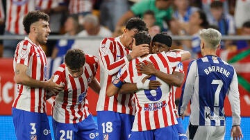 Lookman celebra su gol a la Real 