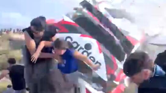 Momento del accidente en el Rally de C&oacute;rdoba
