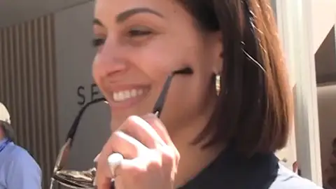 Hiba Abouk ante las cámaras Hiba Abouk ante las cámaras