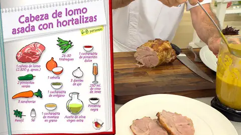 Ingredientes Cabeza de lomo asada con hortalizas Ingredientes Cabeza de lomo asada con hortalizas