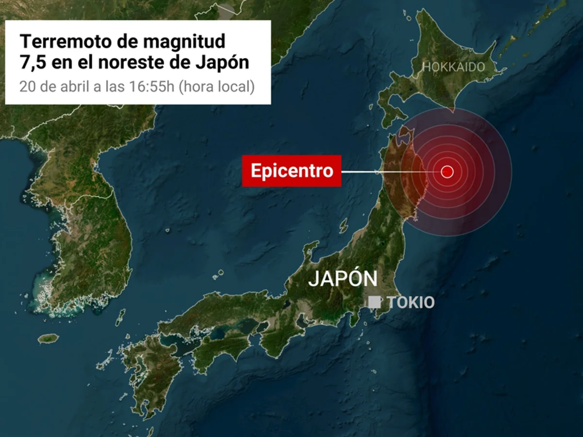 Alerta por Tsunami tras un terremoto de magnitud 7.5 que ha sacudido el centro de Japón
