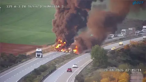 Incendio en la A3 Incendio en la A3