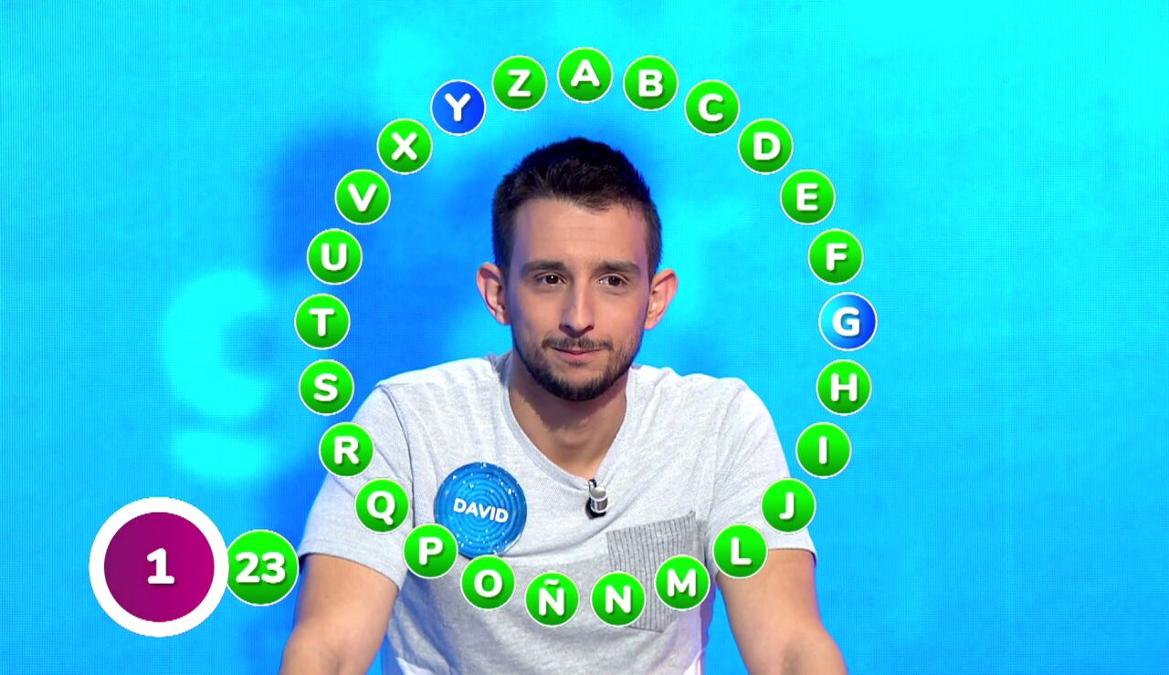 Volantazo de David en Pasapalabra: toma el mando en El Rosco... &iexcl;a dos del bote!