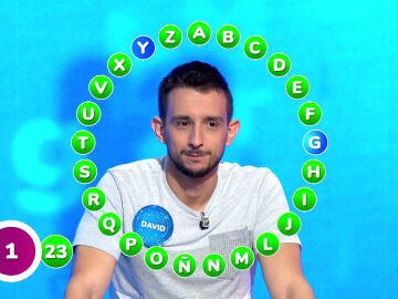 Volantazo de David en Pasapalabra: toma el mando en El Rosco... &iexcl;a dos del bote!