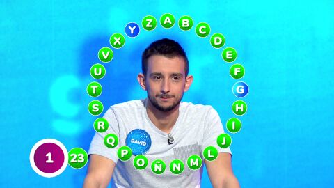 Volantazo de David en Pasapalabra: toma el mando en El Rosco... &iexcl;a dos del bote!