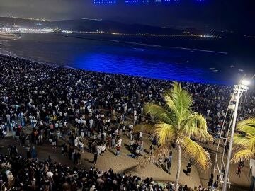 Quevedo anuncia su nuevo &aacute;lbum 'El Baifo' con un espect&aacute;culo de drones ante m&aacute;s de 10.000 personas en Las Palmas