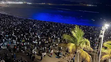 Quevedo anuncia su nuevo álbum 'El Baifo' con un espectáculo de drones ante más de 10.000 personas en Las Palmas Quevedo anuncia su nuevo álbum 'El Baifo' con un espectáculo de drones ante más de 10.000 personas en Las Palmas