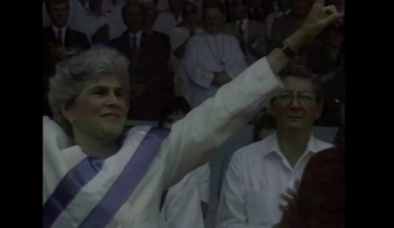 Violeta Chamorro, primera mujer en asumir la presidencia de Nicaragua