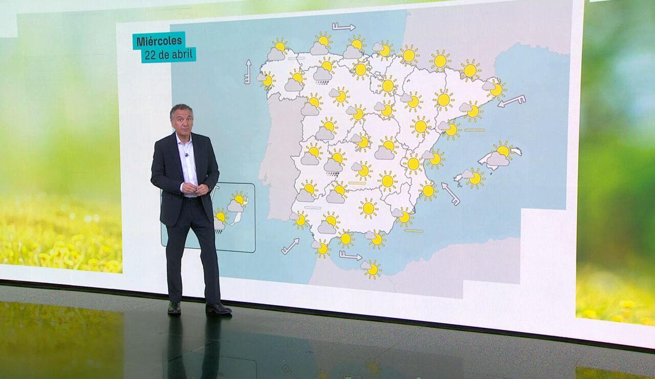 La previsi&oacute;n del tiempo del mi&eacute;rcoles 21 de abril