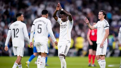 Vinicius Jr celebrando un gol Vinicius Jr celebrando un gol