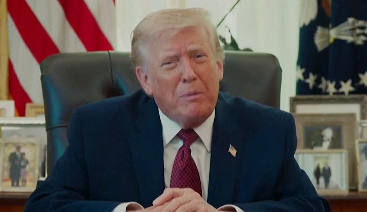 Donald Trump en el despacho Oval