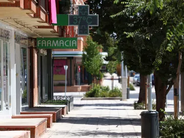 Imagen de archivo de una farmacia Imagen de archivo de una farmacia