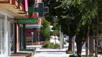 Imagen de archivo de una farmacia Imagen de archivo de una farmacia