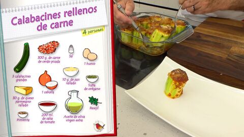 Ingredientes Calabacines rellenos de carne