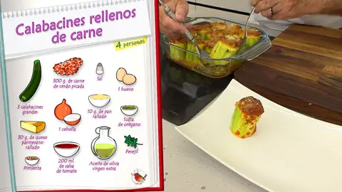 Ingredientes Calabacines rellenos de carne Ingredientes Calabacines rellenos de carne