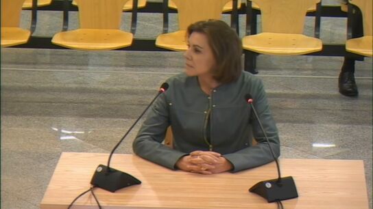 Cospedal niega haber hecho "encargos" a Villarejo cuando era secretaria general del PP