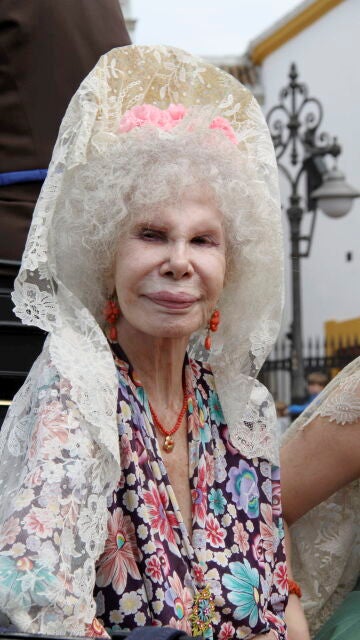 Duquesa de Alba en la Feria de Abril