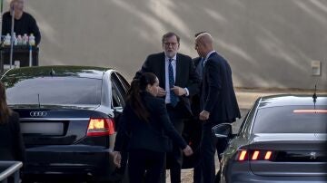 Mariano Rajoy, a su llegada a la Audiencia Nacional