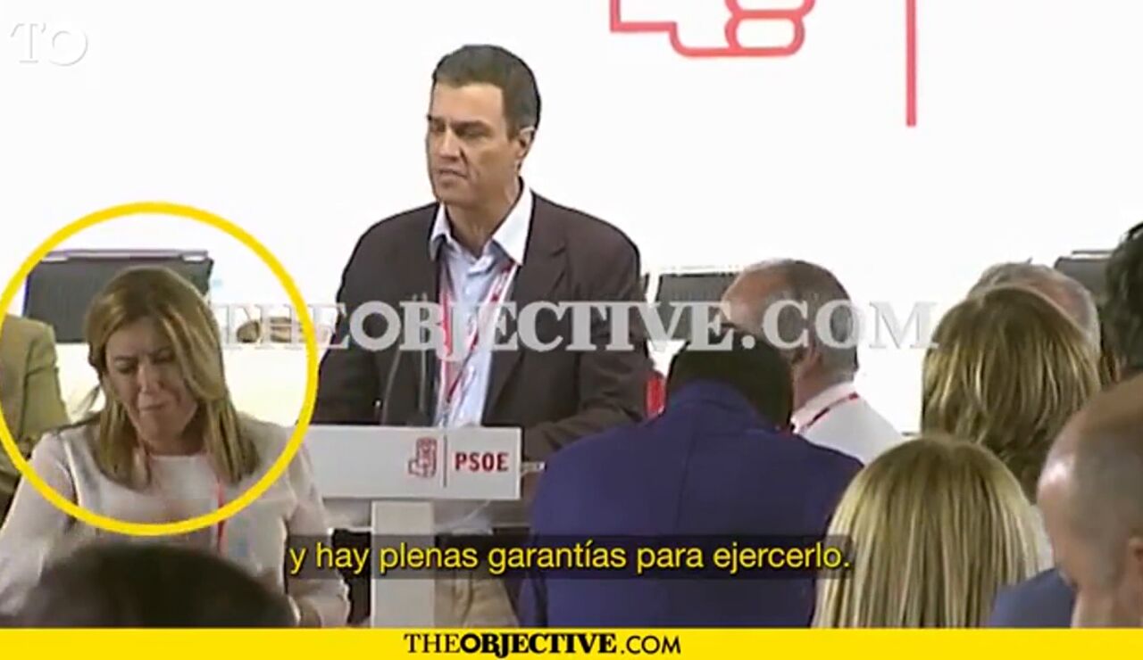 Im&aacute;genes a las que ha tenido acceso The Objetive.com del Comit&eacute; Federal PSOE 2016