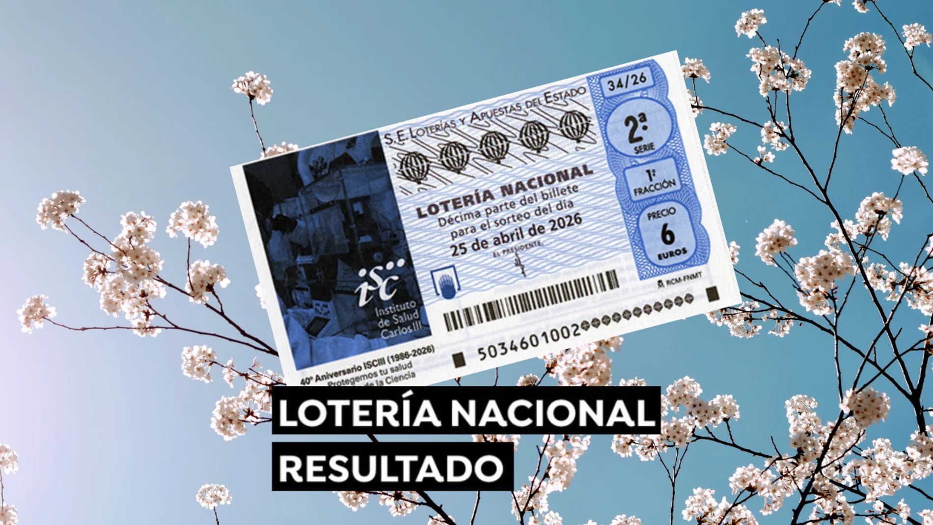Sorteo Lotería Nacional: Comprobar décimo de hoy sábado 25 de abril, en directo Sorteo Lotería Nacional: Comprobar décimo de hoy sábado 25 de abril, en directo