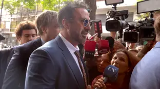 Leopoldo Luque, a su llegada al juzgado en San Isidro, en Buenos Aires Leopoldo Luque, a su llegada al juzgado en San Isidro, en Buenos Aires