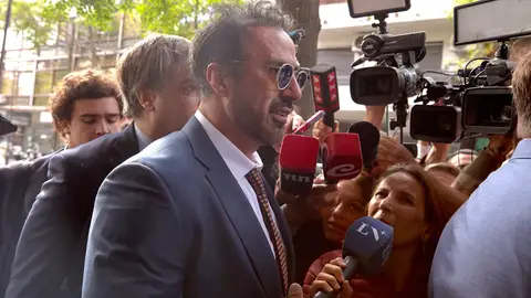 Leopoldo Luque, a su llegada al juzgado en San Isidro, en Buenos Aires Leopoldo Luque, a su llegada al juzgado en San Isidro, en Buenos Aires