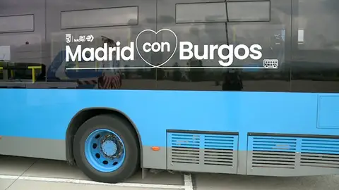 Llegan los autobuses de Madrid a Burgos Llegan los autobuses de Madrid a Burgos