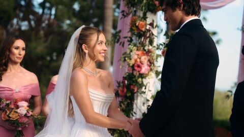 Boda Cassie (Sydney Sweeney) y Nate (Jacob Elordi) en Euphoria