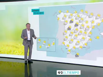 Roberto Brasero y la previsión del sábado 24 de abril Roberto Brasero y la previsión del sábado 24 de abril