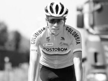 El ciclista colombiano Cristian Camilo Mu&ntilde;oz