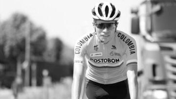 El ciclista colombiano Cristian Camilo Mu&ntilde;oz