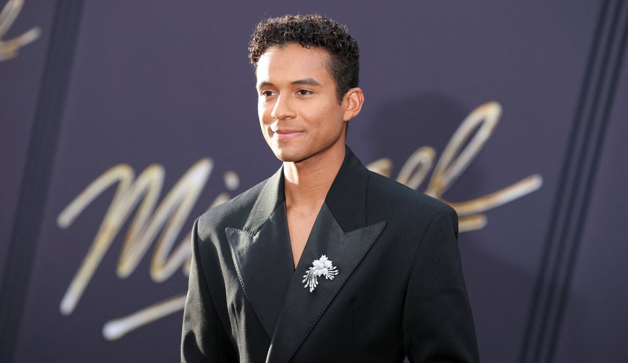 Jaafar Jackson, sobrino de Michael en la premiere de la pel&iacute;cula en Los Angeles