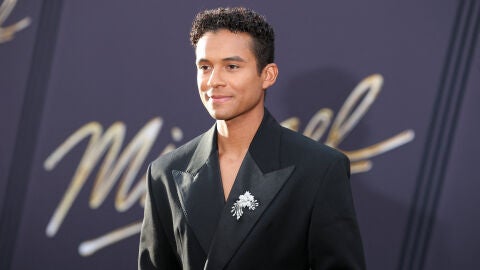 Jaafar Jackson, sobrino de Michael en la premiere de la película en Los Angeles