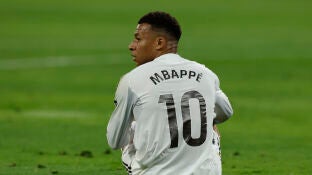 Mbapp&eacute;, en el &uacute;ltimo partido ante el Real Betis