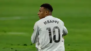 Mbappé, en el último partido ante el Real Betis Mbappé, en el último partido ante el Real Betis