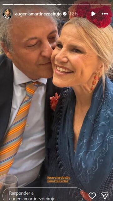 Eugenia Martínez de Irujo junto a Narcís Rebollo