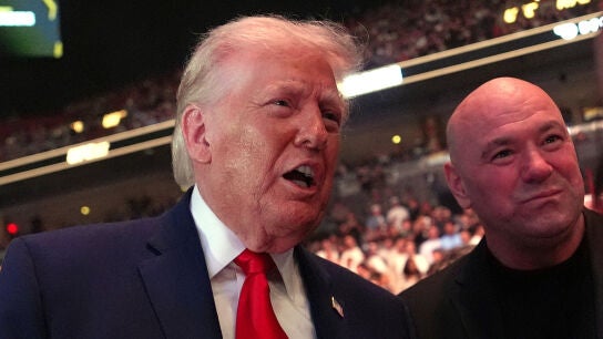 Dana White junto a Donald Trump en un evento de la UFC