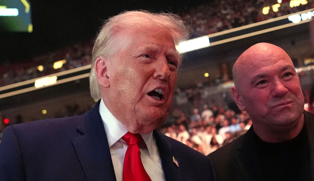 Dana White junto a Donald Trump en un evento de la UFC