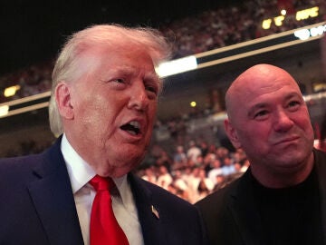 Dana White junto a Donald Trump en un evento de la UFC