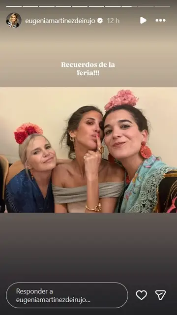Eugenia Martínez de Irujo junto a Bárbara Mirjan Eugenia Martínez de Irujo junto a Bárbara Mirjan