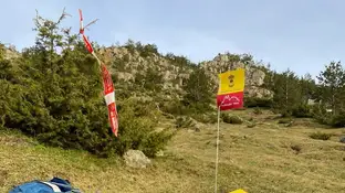 Trazado marcado por la prueba en Regumiel de la Sierra Trazado marcado por la prueba en Regumiel de la Sierra
